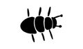 Insect simple icons set - vector collection of bugs symbols in thin line style