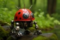 Insect-Inspired Robot: Ladybug's Nature Adventure. Generative by Ai