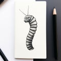 Insect-inspired Worm Sketch With Strong Linear Elements