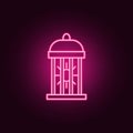 insect killer lamp icon. Elements of pest control and insect in neon style icons. Simple icon for websites, web design, mobile app