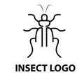 Insect logo design template icon