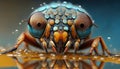 Insect Macro Photography, The Fascinating World of Bugs for Your Desktop Background - Generative AI