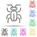 insect multi color style icon. Simple thin line, outline vector of web icons for ui and ux, website or mobile application