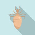 Insect nature bug icon, flat style