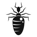 Insect nature bug icon, simple style