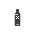 Insect repellent bottle vector icon Royalty Free Stock Photo