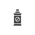 Insect repellent sprayer vector icon