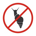 Insect snail vector icon.Black vector icon isolated on white background insect snail . Royalty Free Stock Photo