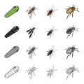 Insect, useful, harmful, and other web icon in cartoon style.Ecology, nature, bug, icons in set collection.