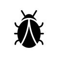 Insect vector glyph flat  icon Royalty Free Stock Photo