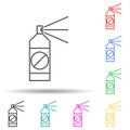 insecticide multi color style icon. Simple thin line, outline of pest control and insect icons for ui and ux, website or