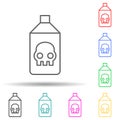 insecticide multi color style icon. Simple thin line, outline of pest control and insect icons for ui and ux, website or