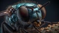 Insects bugs macro photography details Hyper-realistic two generative AI