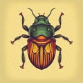 Insects Screenprint Vector Design Royalty Free Stock Photo