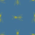 Insects seamless pattern.