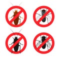 Insects warning signs