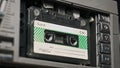 Insert an Audio Cassette in a Tape Recorder and Play, Eject, Close-Up