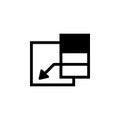 Insert column icon. One of simple collection icons for websites, web design, mobile app Royalty Free Stock Photo