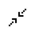 Insert, minimize, maximize and arrow icon. Perfect for application, web, logo, game and presentation template. icon design pixel