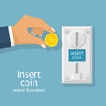 Inserting coin vector