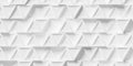 Inset random offset shifted white triangle grid geometrical background wallpaper banner pattern flat lay top view from above