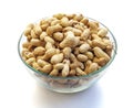 Inshell peanuts in a bowl