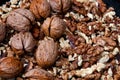 Inshell walnuts and peeled