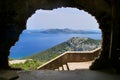 Inside abandoned building at Talaia d'Albercutx watchtower, close to Cap de Formentor. Majorca, Spain.