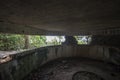 Inside of an abandoned bunker at Cannon Fort in Cat Ba, Vietnam Royalty Free Stock Photo