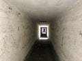 Inside an abandoned bunker