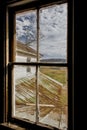 Abandoned Farmhouse with Vintage Windows Royalty Free Stock Photo