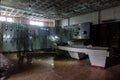Inside abandoned power plant. Royalty Free Stock Photo