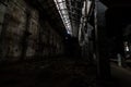 Inside abandoned power plant. Royalty Free Stock Photo