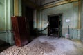 Inside abandoned power plant. Royalty Free Stock Photo