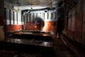 Inside abandoned power plant. Royalty Free Stock Photo