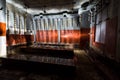 Inside abandoned power plant. Royalty Free Stock Photo