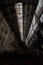Inside abandoned power plant. Royalty Free Stock Photo