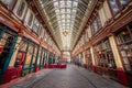 Inside amazing Leadenhall Market in the City of London Royalty Free Stock Photo