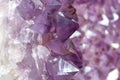 Inside an Amethyst Geode 1 Royalty Free Stock Photo