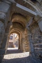 Inside Alfonso VI Gate in Toledo city Royalty Free Stock Photo