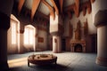 Inside Ancient Castle, Generative AI Illustration