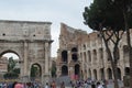 Inside Colosseum in Rome Royalty Free Stock Photo