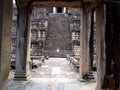 Inside Angkor Temples in Cambodia Royalty Free Stock Photo