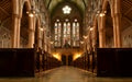 St.Mary Abbots church interior Royalty Free Stock Photo