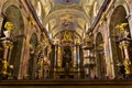 Inside Anna's kirche, beautiful small baroque church at Vienna downtown