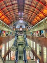 Inside of antwerp central Royalty Free Stock Photo