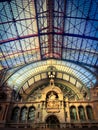 Inside of the Antwerp Central Trainstation Royalty Free Stock Photo
