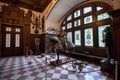 Inside architectural detail of Peles Castle from Romania, also known as Royal Palace Royalty Free Stock Photo