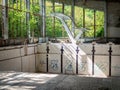 Inside the Azure Swimming Pool in Pripyat city, Chernobyl