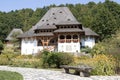 Inside Barsana wooden monastery Maramures Royalty Free Stock Photo